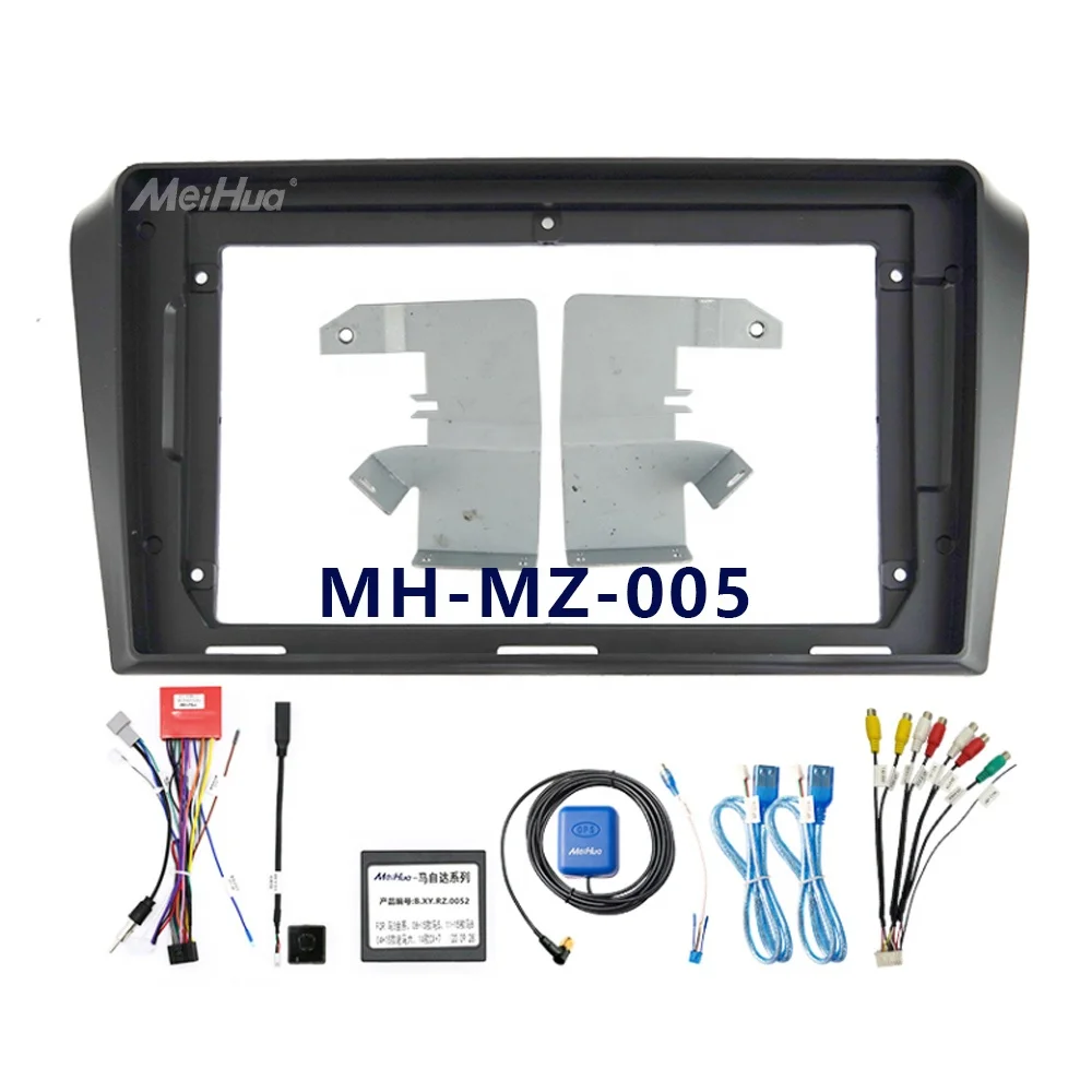 DVD-плеер Meihua для Mazda 3 2004-2009 автомобильный видеокабель fasциальная рамка жгут проводов
