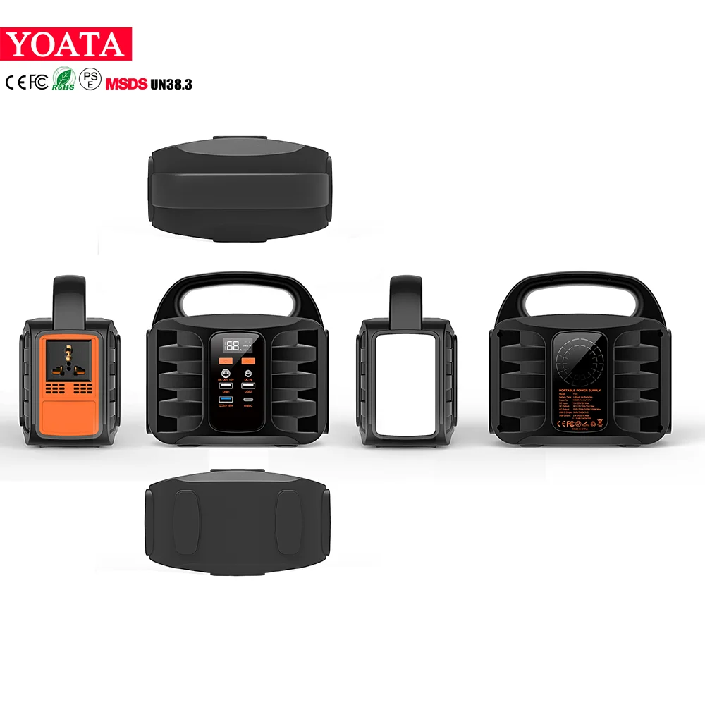 Portable Power Station Solar Generator 3S7P 3.7V 155wh  AC Outlet  with Quick Charge for Car Universal Standard Global