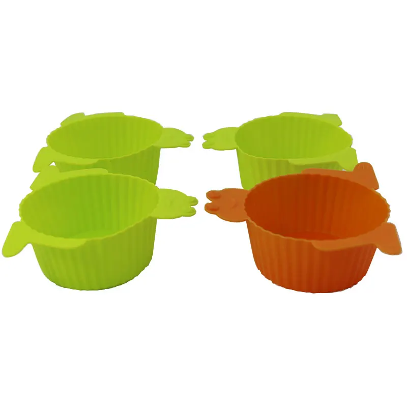 Factory High Quality Colorful Food Grade Frog Cake Mold Muffin Cups
