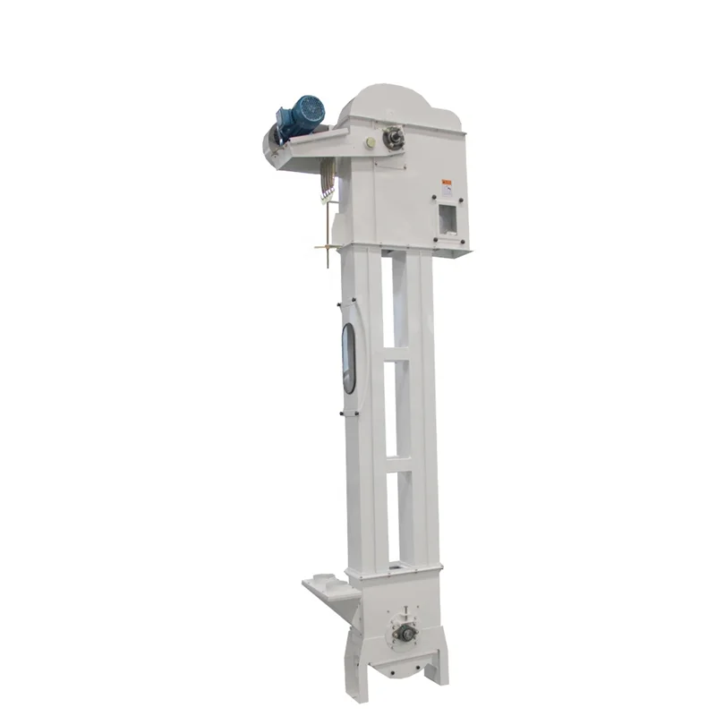 High anti-shattering effect vertical grain transport mini rice/paddy bucket elevator for grain conveying