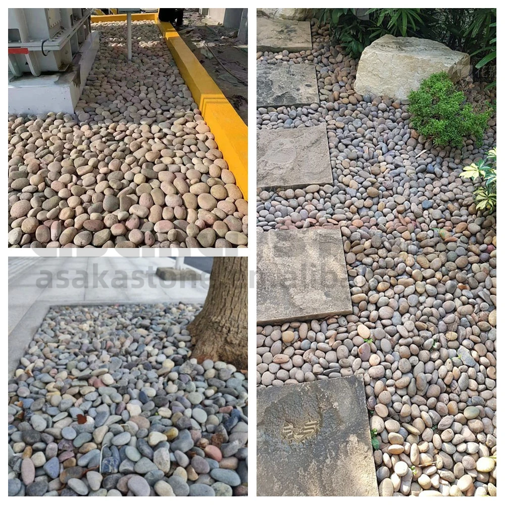 Natural Mixed Cobblestones Washed Cobble Paving Outdoor Garden Stone Decorative Home Pool Landscaping Rock River Stone Pebbles