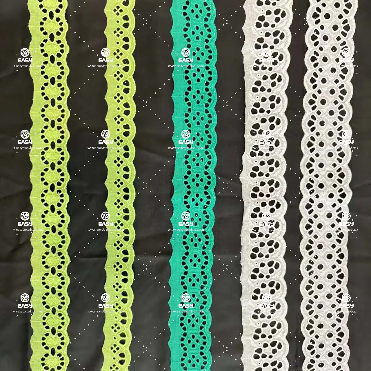 Curtain Trimmings Cotton Lace Sewing Clothes Embroidery Fabric 100% Cotton Sustainable Comfortable Embroidery Pattern 1000 Yards