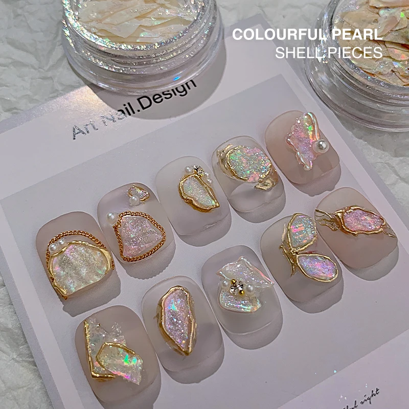 Nail Art Shell Fragments Ins Net Celebrity Gem Shell Pieces Natural Irregular  Nail Art Decoration