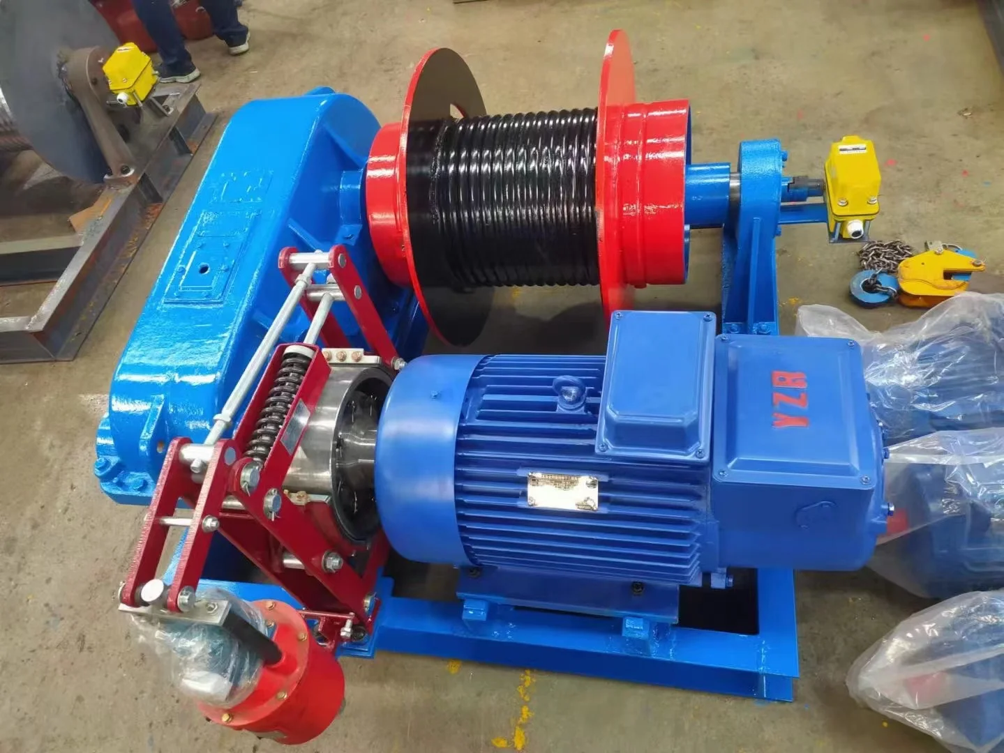 Fast Speed Electric Winch 10 Ton With Double Drum