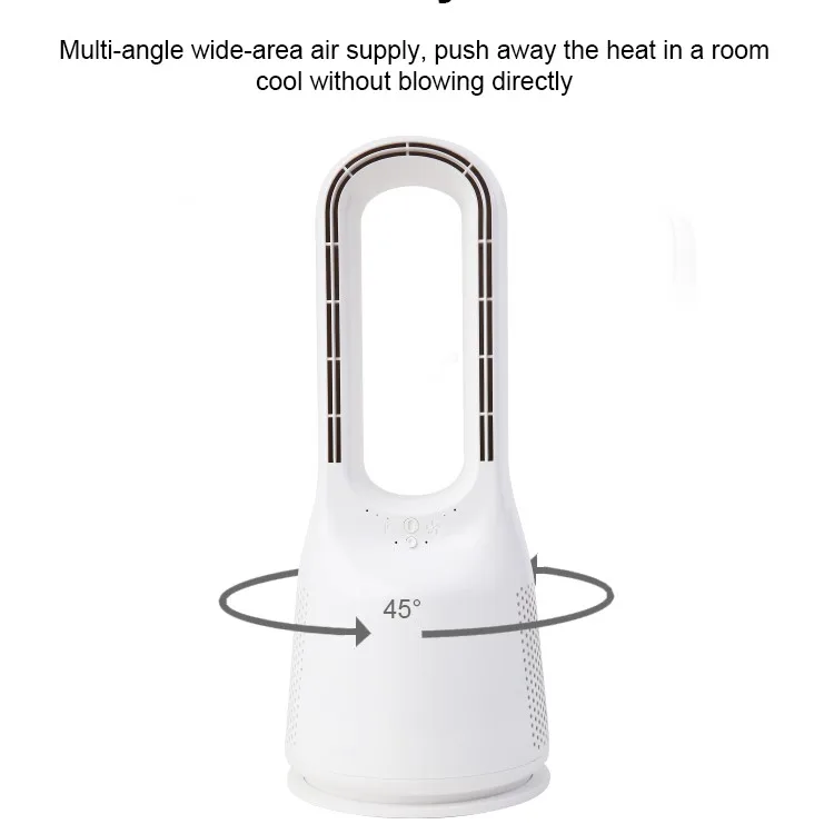 desktop table 14inch electric fan 3 speeds modern bladeless fan for home office without vane