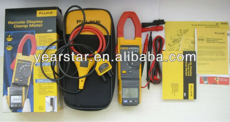 Measure accurate automatically sets filter out noise Remote Display with current probe Fluke 381 Clamp Meter Multimeter
