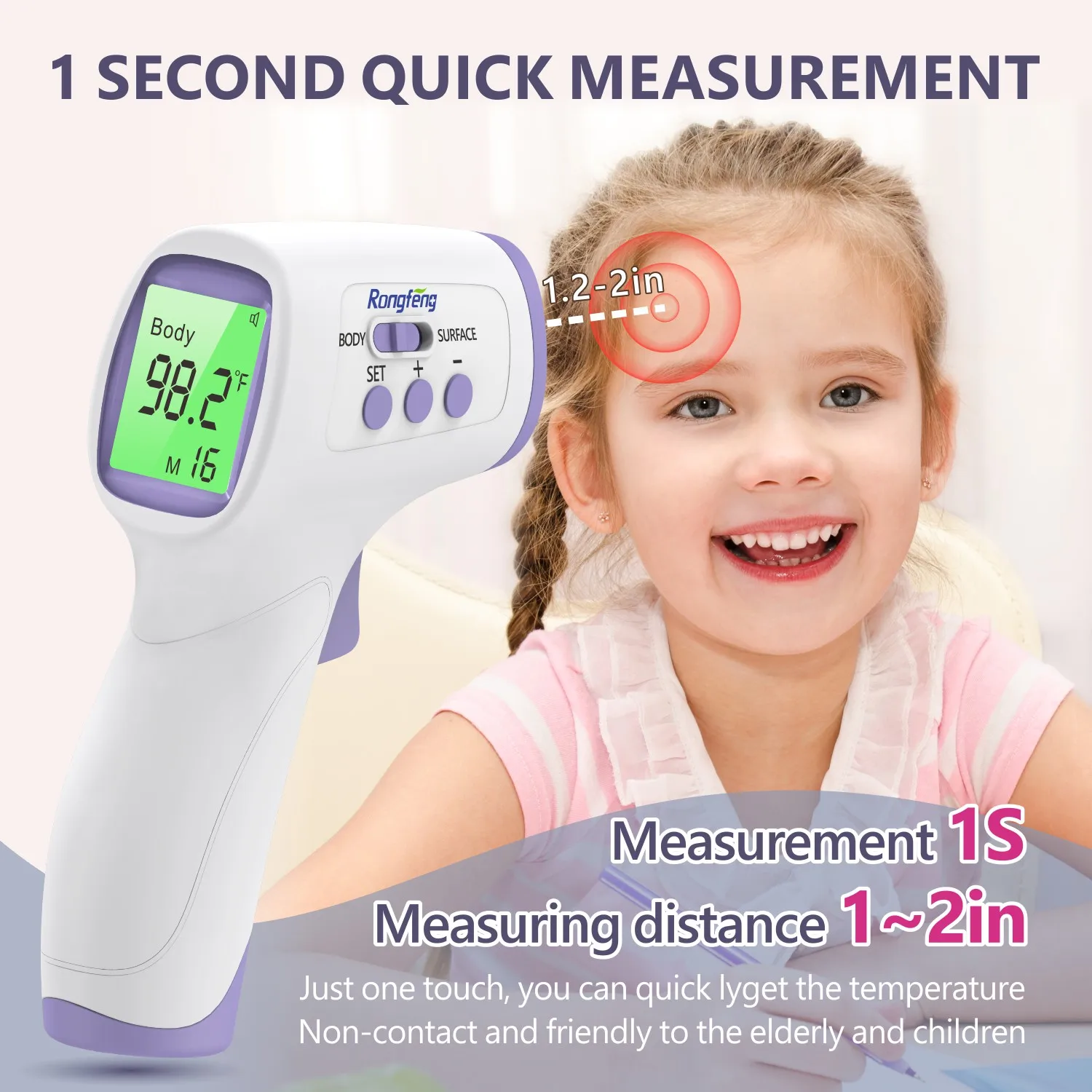 Digital Infrared Forehead Thermometer Medical Fever Body Non-Contact Thermometer Manufacturers Temperature Accurate thermometer
