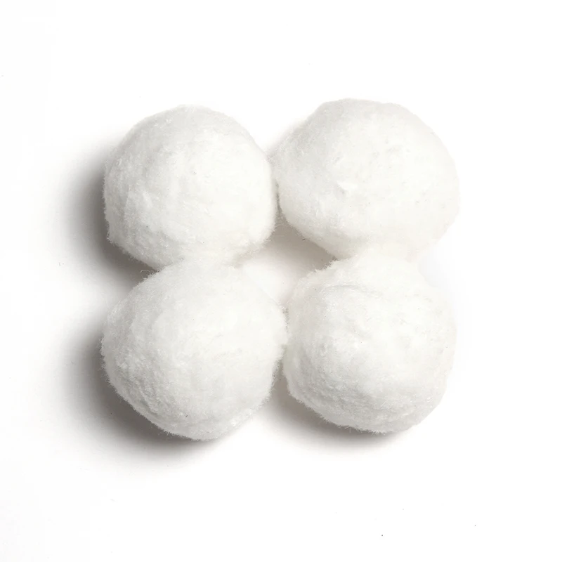 5 мм заполненный шар из полиэстера для очистки воды или белый снежный