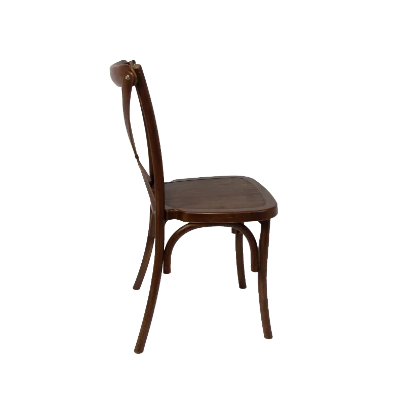 PP Resin Plastic Durable and UV Protected Outdoor Cross Back Chair Resin
