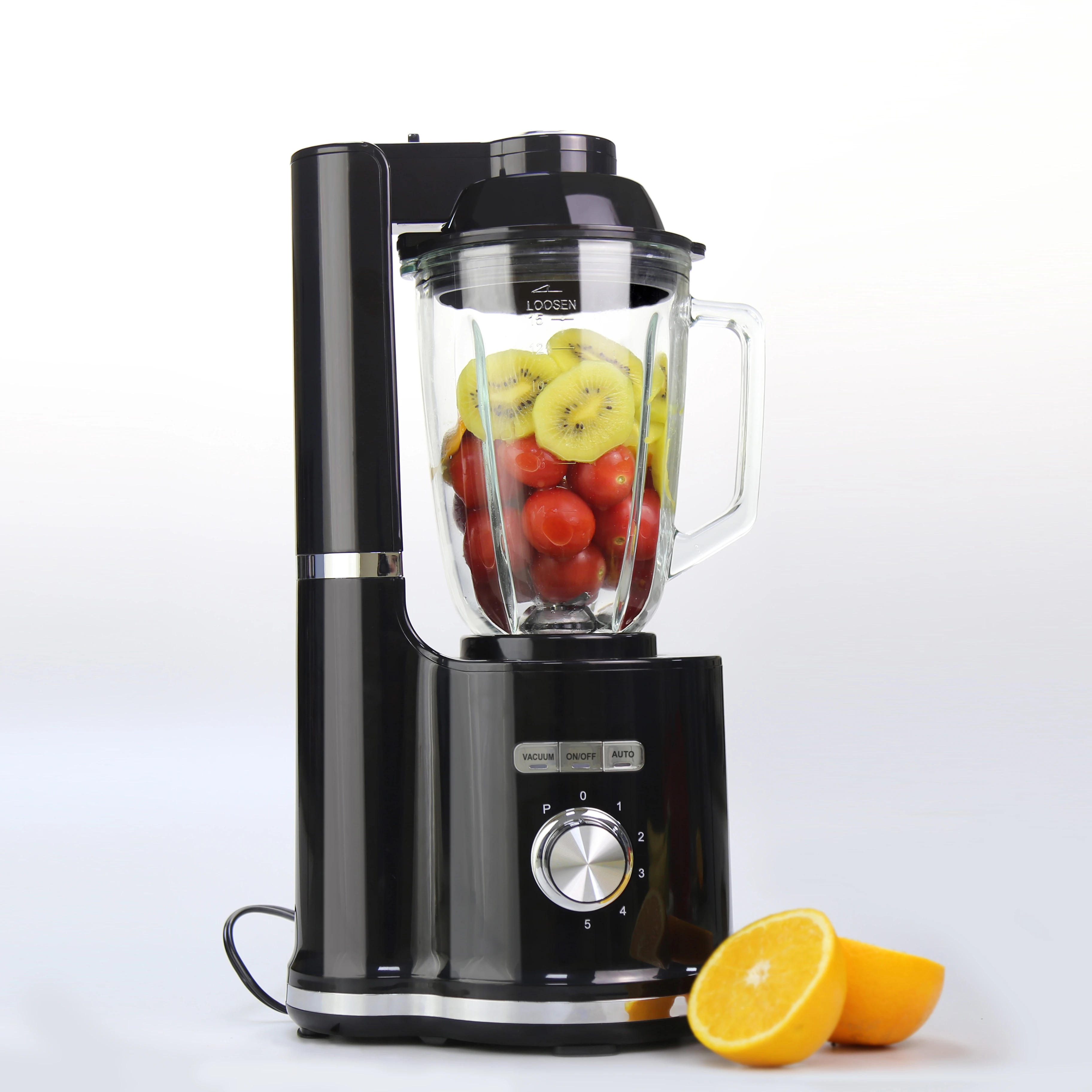 fruit and vegetable blender smoothie vacuum blender juicer 1.5L glass blending jar and 0.8L BPA free plastic vacuum storage jar