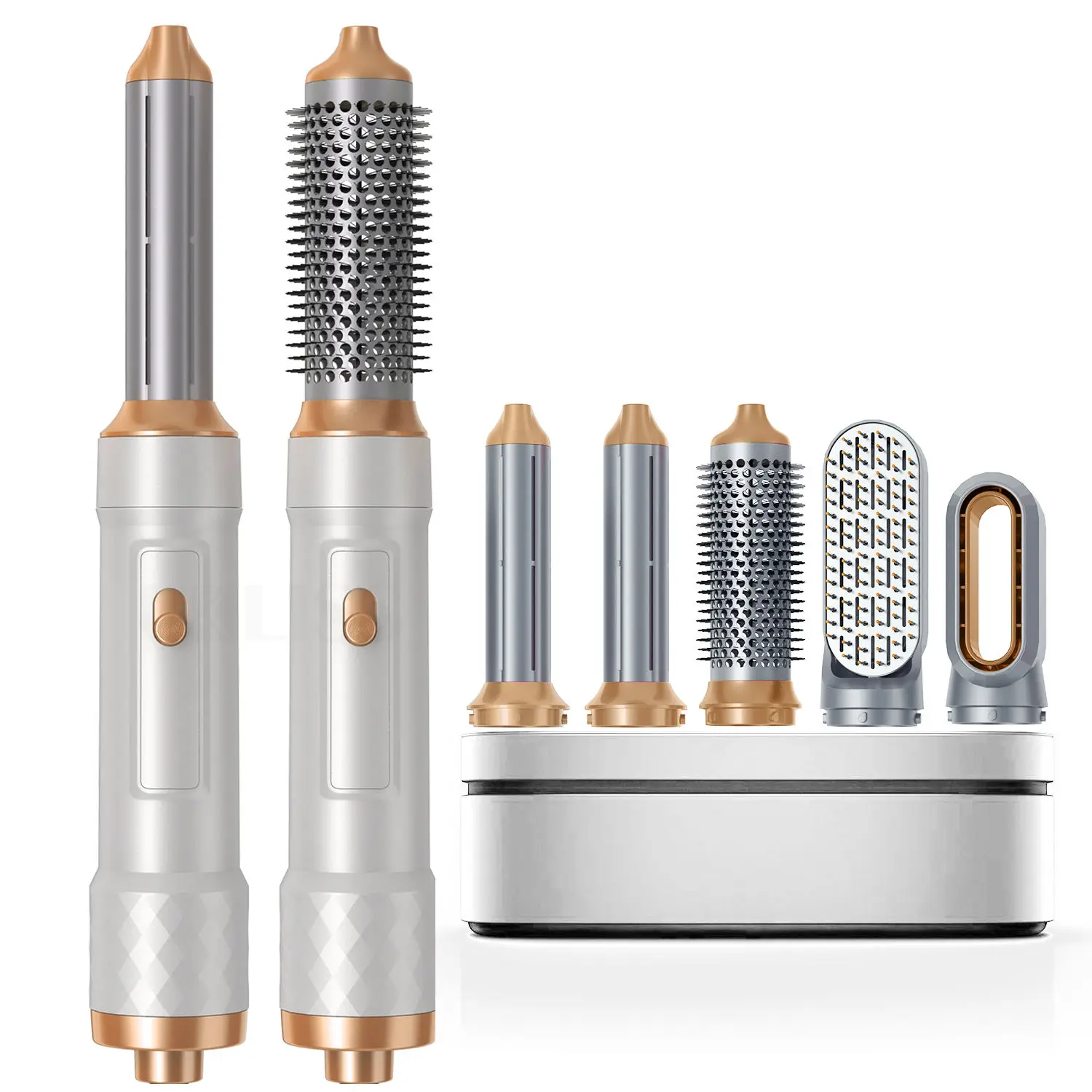 Ready to ship 5 In 1 Air Styler one step Hair Dryer Hot Air Brush Wrap Styler Multifunctional Blow Brush 5 In 1 Hair Styler