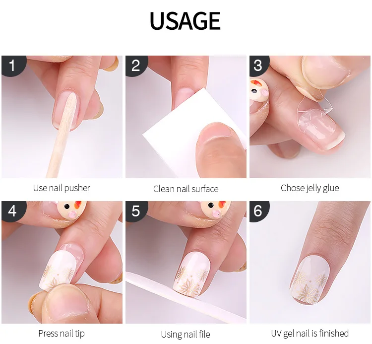 Fast Shipping Full Cover  Press On Nails Tips High Quality New Colours Fake Nails