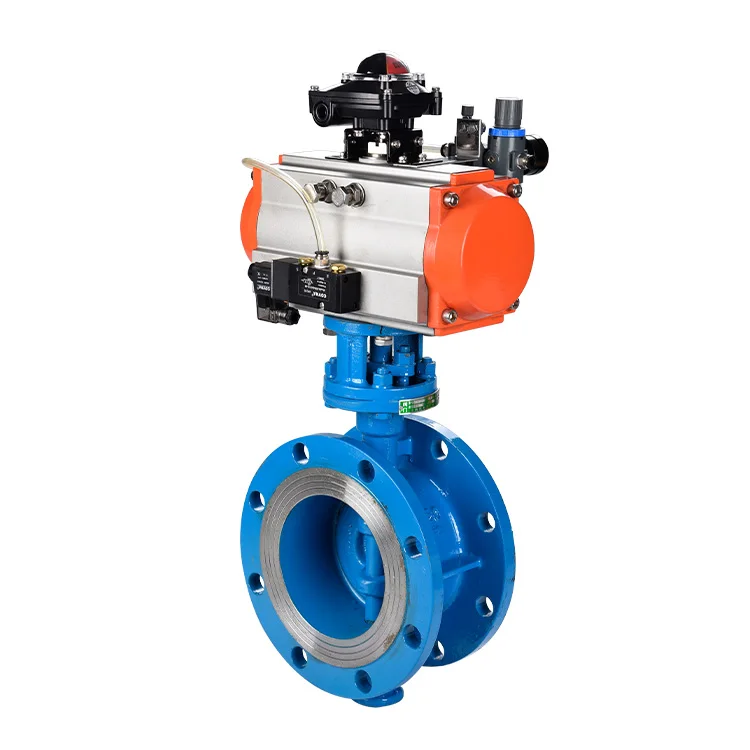 ss316l pneumatic butterfly valve dn40 Pneumatic Control Butterfly Valve/butterfly valve with pneumatic actuator
