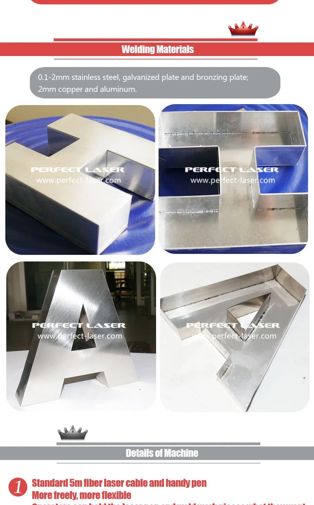 High Precision Fiber Laser Welders Portable Hand Held Laser Welding Machine Smooth Surface 1000W Fiber Laser