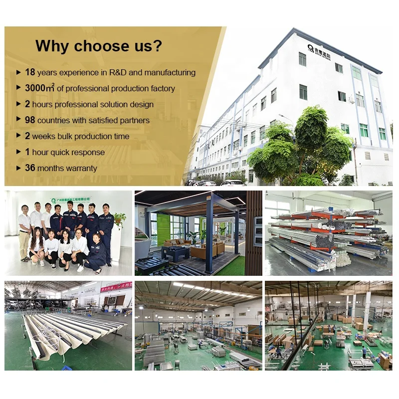 QINGYING motorized aluminum louvered pergola 3x3 waterproof bioclimatique garden aluminium louver outdoor gazebos pergola