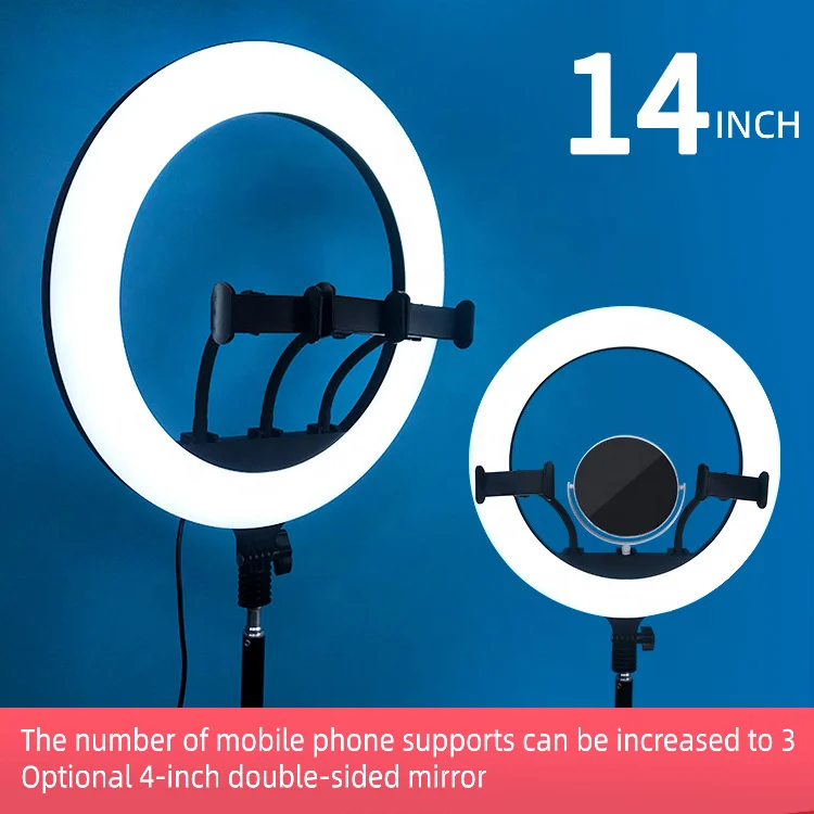 ring light Manufacturer supplier 2023 new selfie led ring light multi-function 14 inch ring light