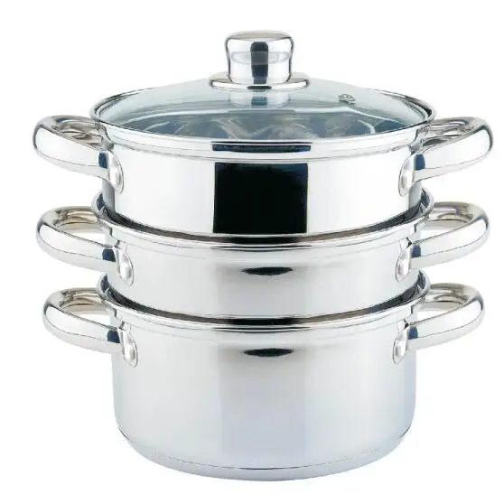 Hot Selling Stock Pot Stainless Steel Large Capacity Cooking Pots Soup Pots Non Stick Steamer with Induction Bottom