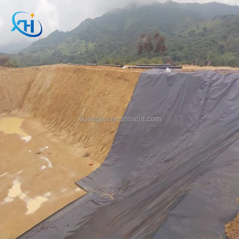 0 5 мм HDPE геомембранный вкладыш Гладкий Geoliner рыбный пруд для аквакультуры