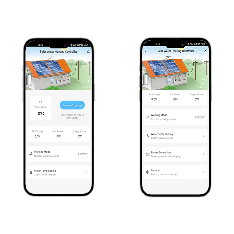 4KW MPPT Solar Water Heating Inverter Household Water Tank with AC PV Auto Switch Electric Powered Solar Geyser Water Heater