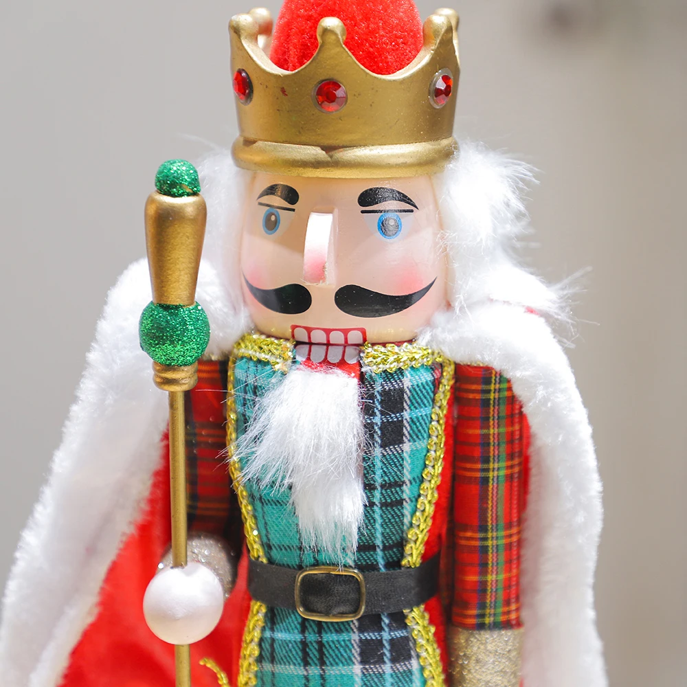 New Xmas Painting Christmas Crafts Gifts Christmas Nutcracker Soldier Wooden Christmas Decorations