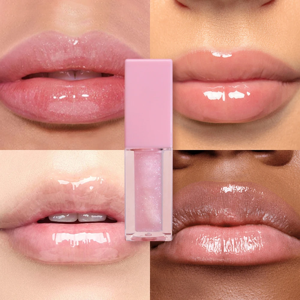 Wholesale Lips Glossy Lip Oil Custom Private Label Makeup Moisturizing Clear Lipgloss with Different Flavor Lip Oil