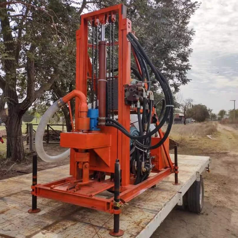 Diesel Hydraulic Borehole Water Well Drilling Rig China Supplier Mini Price /small Portable Water Well Drilling Machine For Sale