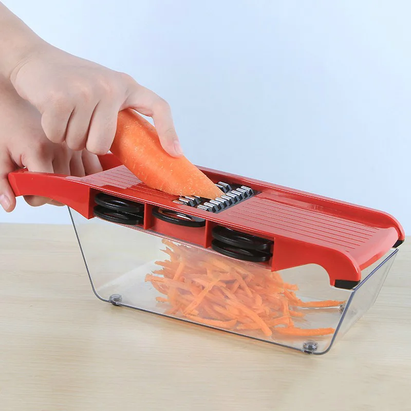 6 In 1 Plastic Multi-function Vegetable Slicer Kitchen Gadgets Fruit Grater Vegetable Cutter