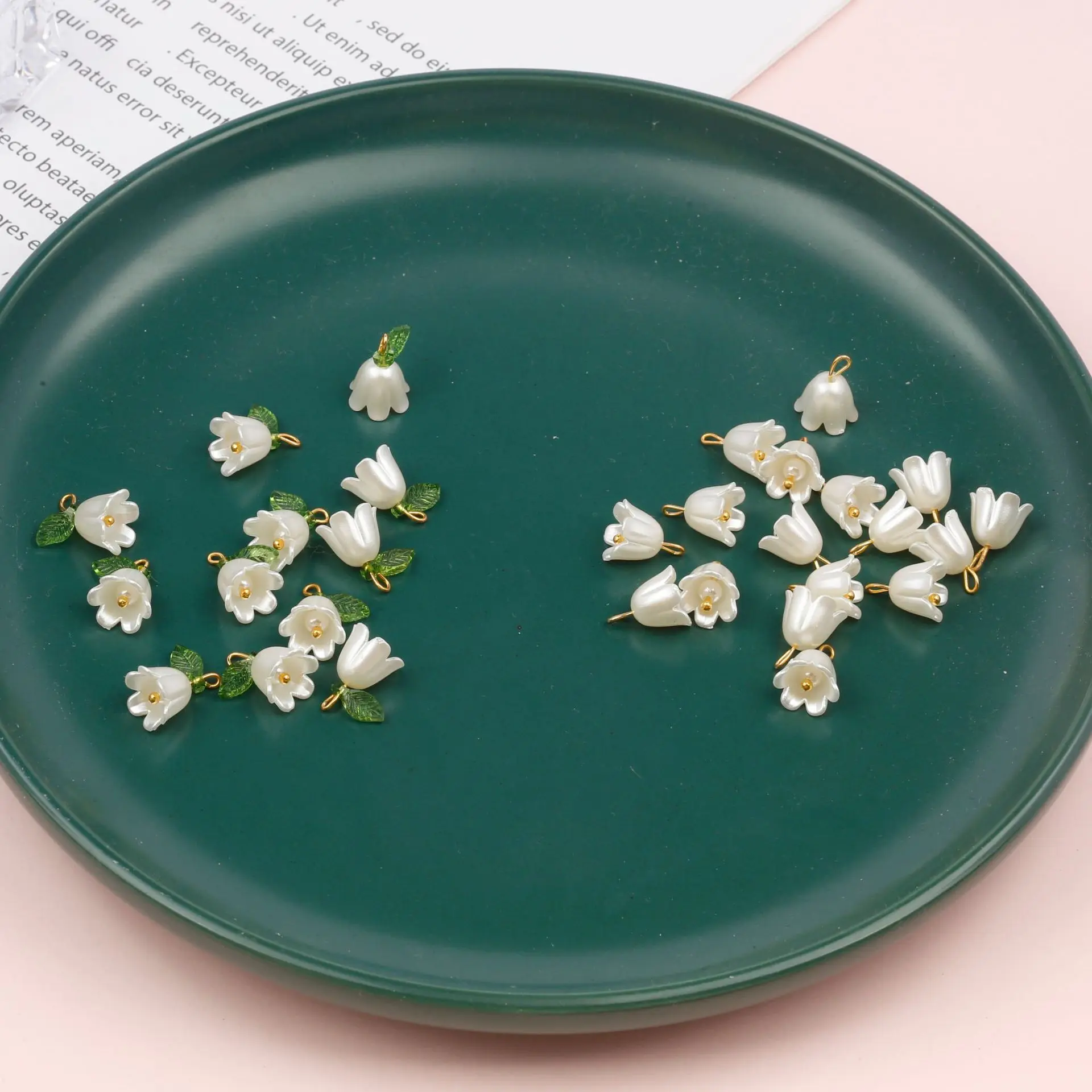 3D Lily Of The Valley Flower Resin Charms Multicolor Pendants DIY Making Earrings Necklace Women Jewelry Gifts