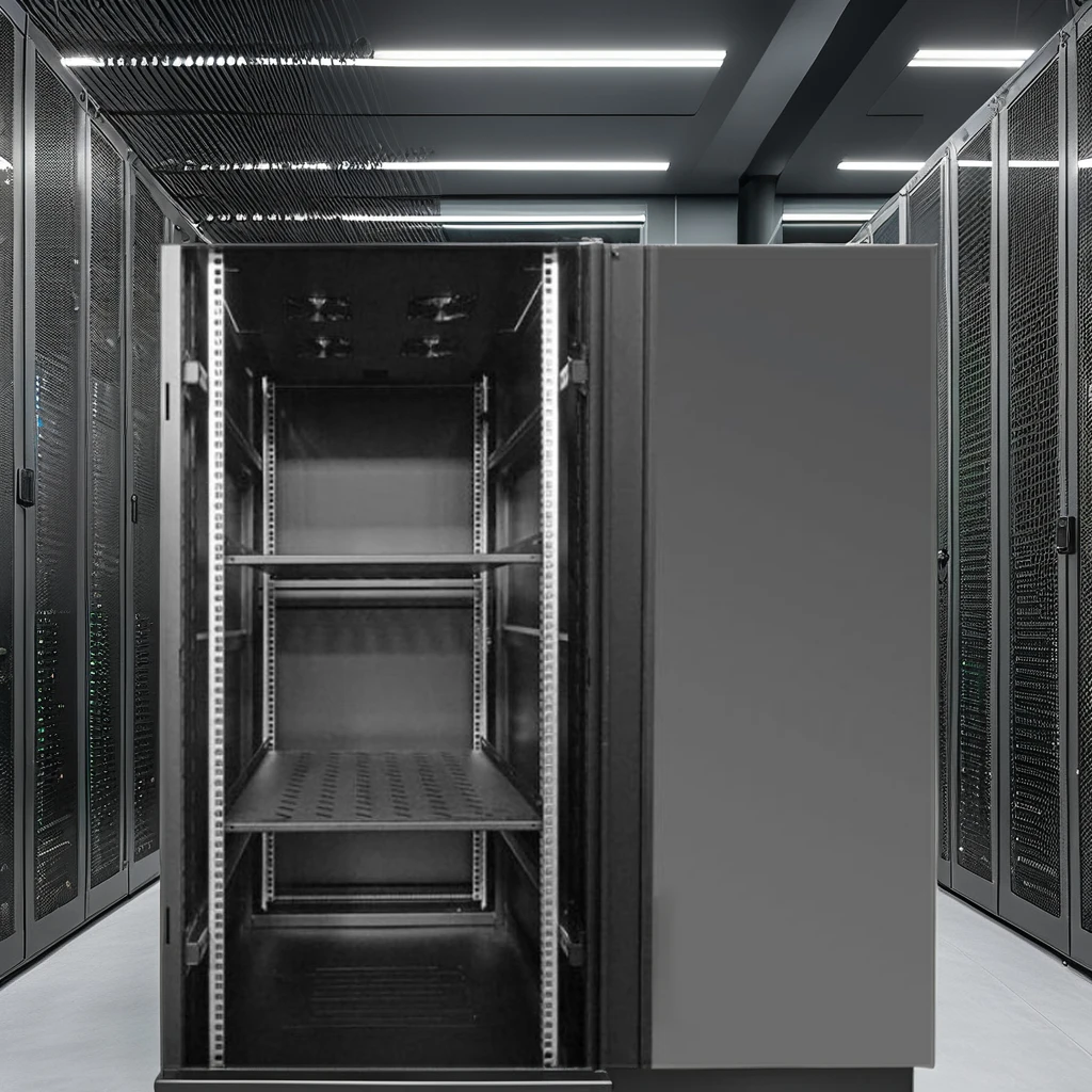 27U Cabinet Lockable Glass Door Removable Side Panel Network Data Rack Wall Mount LAN IT Equipment 20kg Max 42U