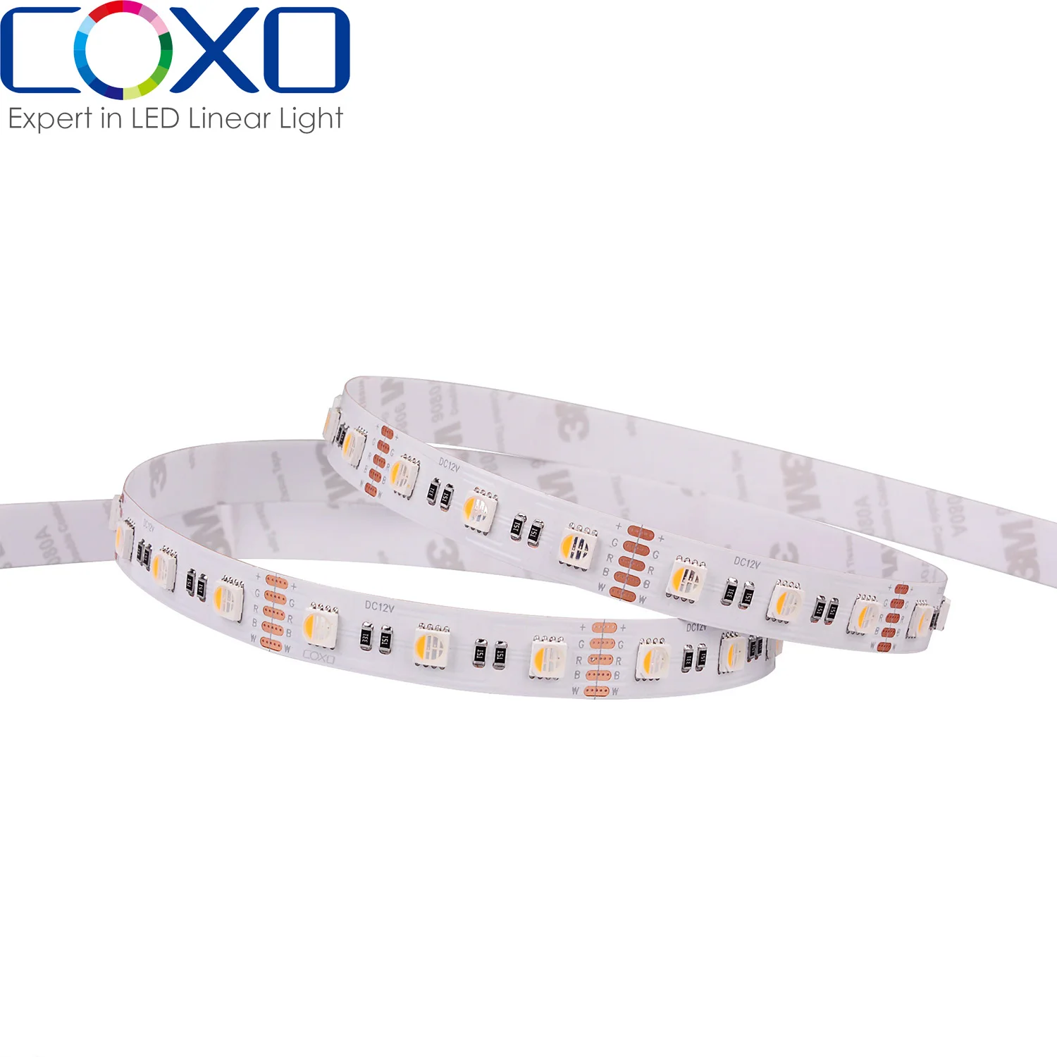 5050 60leds 12mm wide RGBW led strip light COXOTECH