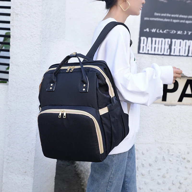 Wholesale Multi Purpose Portable Outdoor Changing Set Baby Diaper Bag Foldable Kids Girls Travel Bed Custom Stroller Organizer