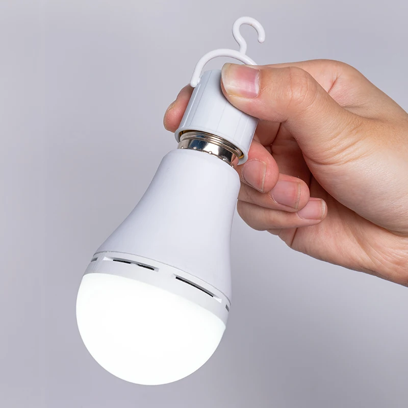 Energy Saving E27 emergency LED SMD bulb Portable Hanging 3000K-6500K High Lumen Factory Direct Sales 5w 7w 9w 12w 15w led lamps