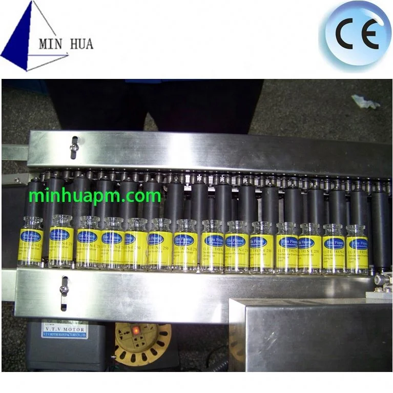  Автоматическая горизонтальная машина Minhua для изготовления этикеток круглых бутылок с бесплатным образцом видео