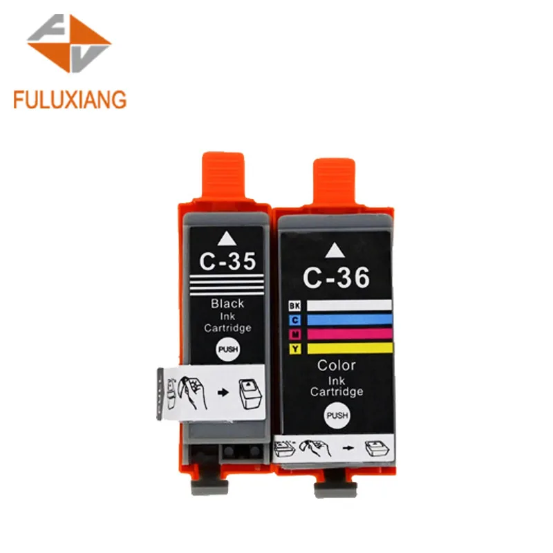 FULUXIANG Compatible PGI35 PGI-35 CLI 36 CLI36 CLI-36 PGI 35 Ink Cartridge For Canon PIXMA IP100 iP110 IP100B Printer