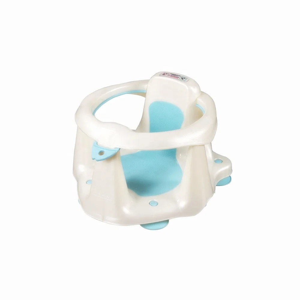 
Baby Bath Seat Ring Bath Chair for Sit-Up Bathing with Backrest Support 