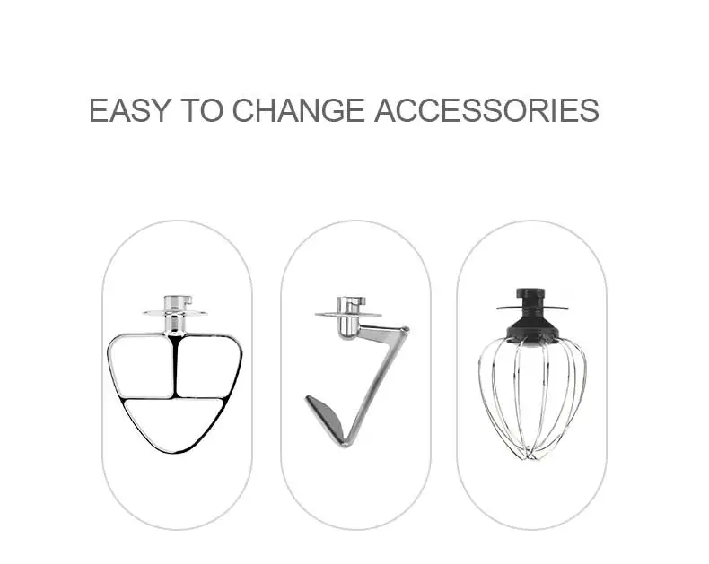 Factory OEM 1300W  food mixer dough 5 kg china stand mixer  batidora planetaria