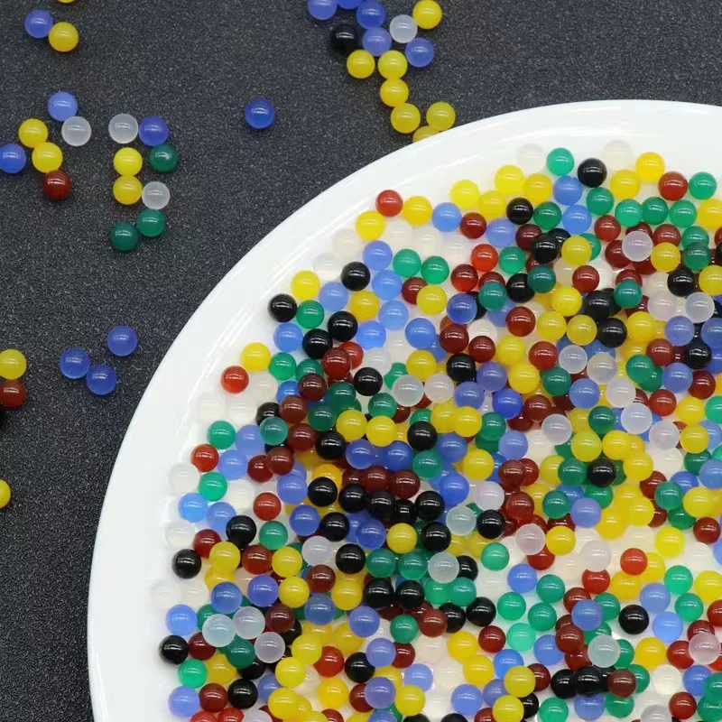 Low Price 4mm Beads Wholesale Bulk Small Sphere Natural Crystal Stone Colorful Agate 4mm Bead For Crystal Gifts