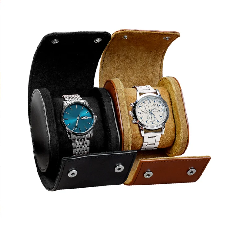 Outdoor Man Jewelry Storage Packaging Case  Woman Luxury Leather Watch Roll Organizer Carrying Box Watch Travel Display Case