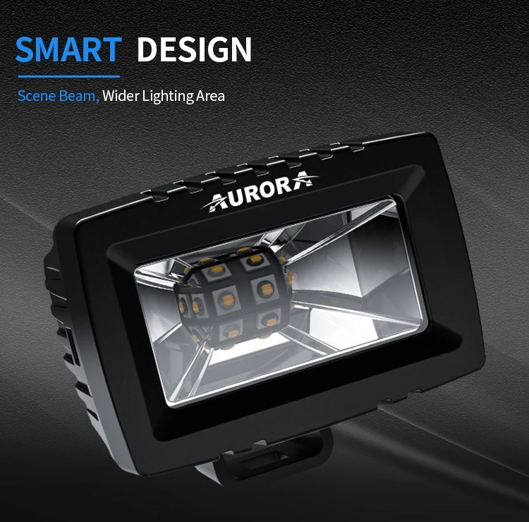 Aurora Screwless LED Light Bar 2 inch LED Work Light for Driving Tractor Offroad Boat Car Truck ATV SUV 4WD 4x4 12V 24V