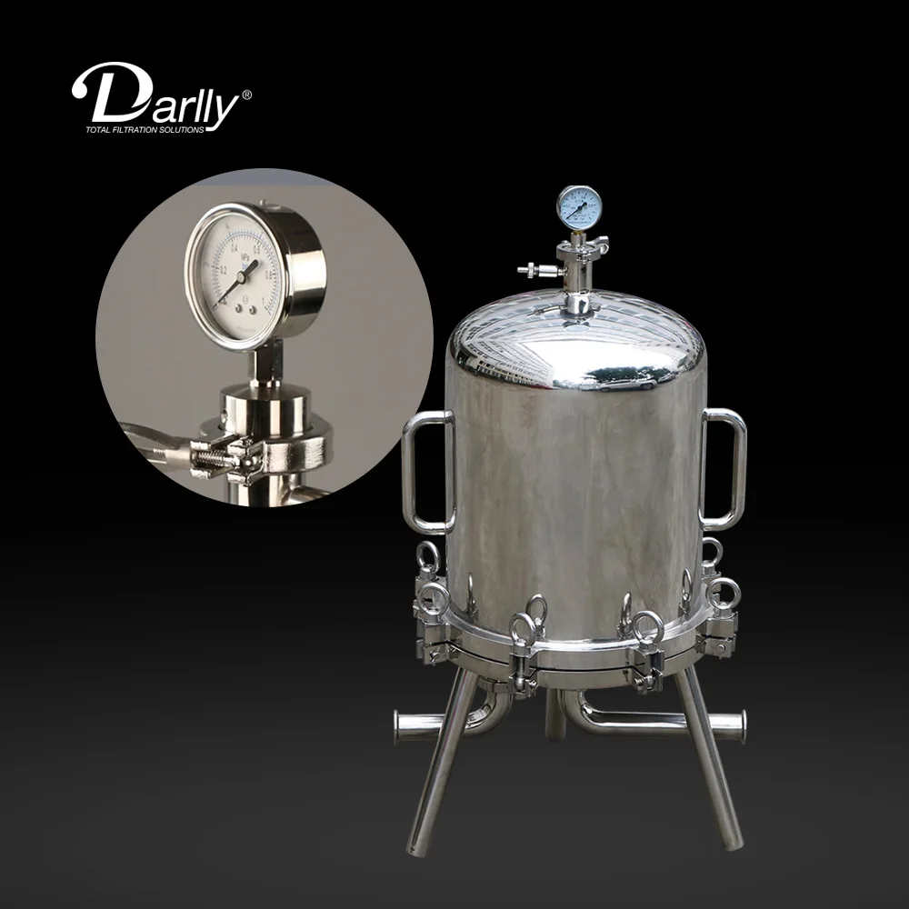 China Manufacturer Sanitary Food Grade Stainless Steel 12/16 Inch Lenticular Industrial Filter Housing For Bio Yeast Extract