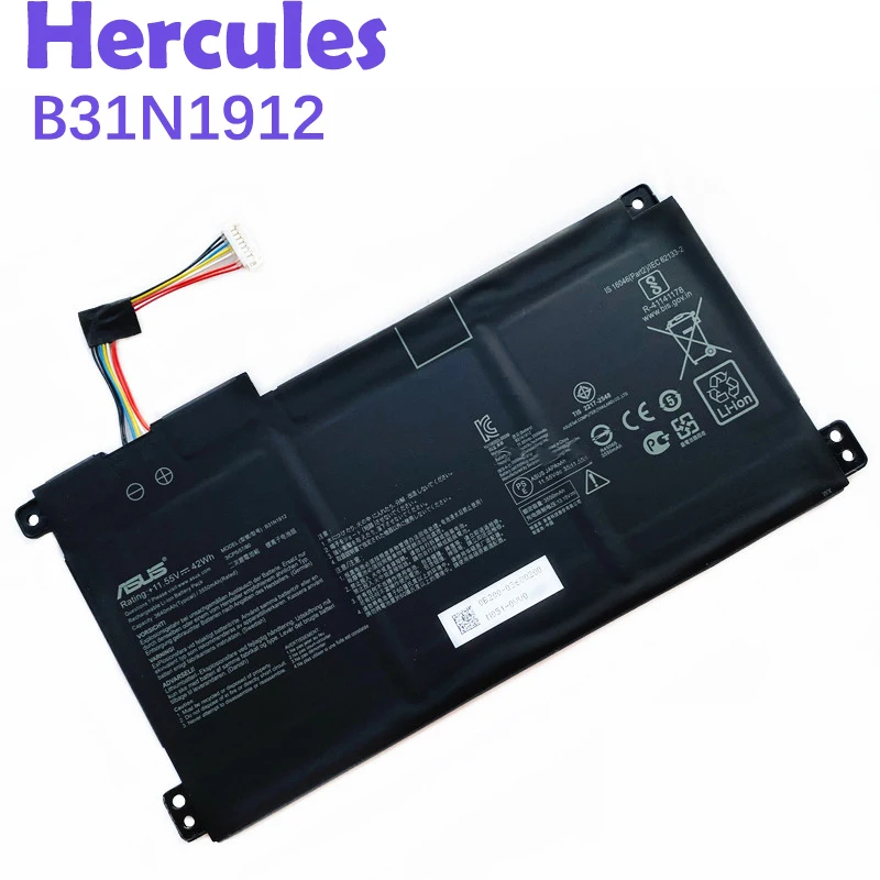 Rechargeable laptop battery B31N1912 0B200-03680000 0B200-03680200 for Asus VivoBook 14 E410MA genuine notebook battery