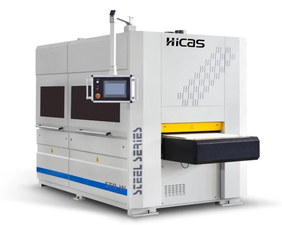 HICAS Aluminium Metal Stainless Sheet Wide Belt Sanding Polishing Deburring Machine