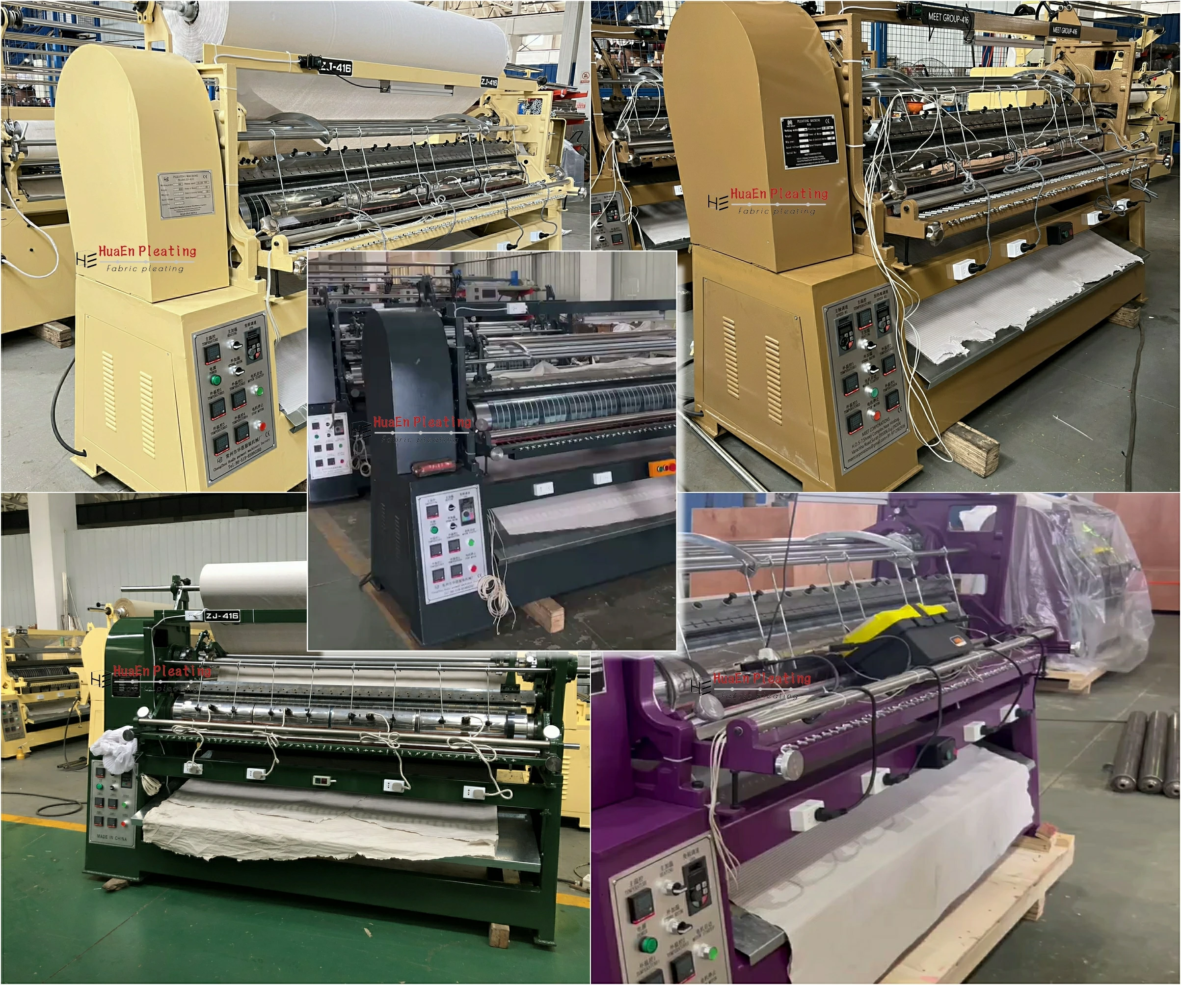 Manufacturer HuaEn Pleating machine for pleating fabrics on scarf skirt dress trousers hijabs,abayas,scarfs,kaftans,stoles