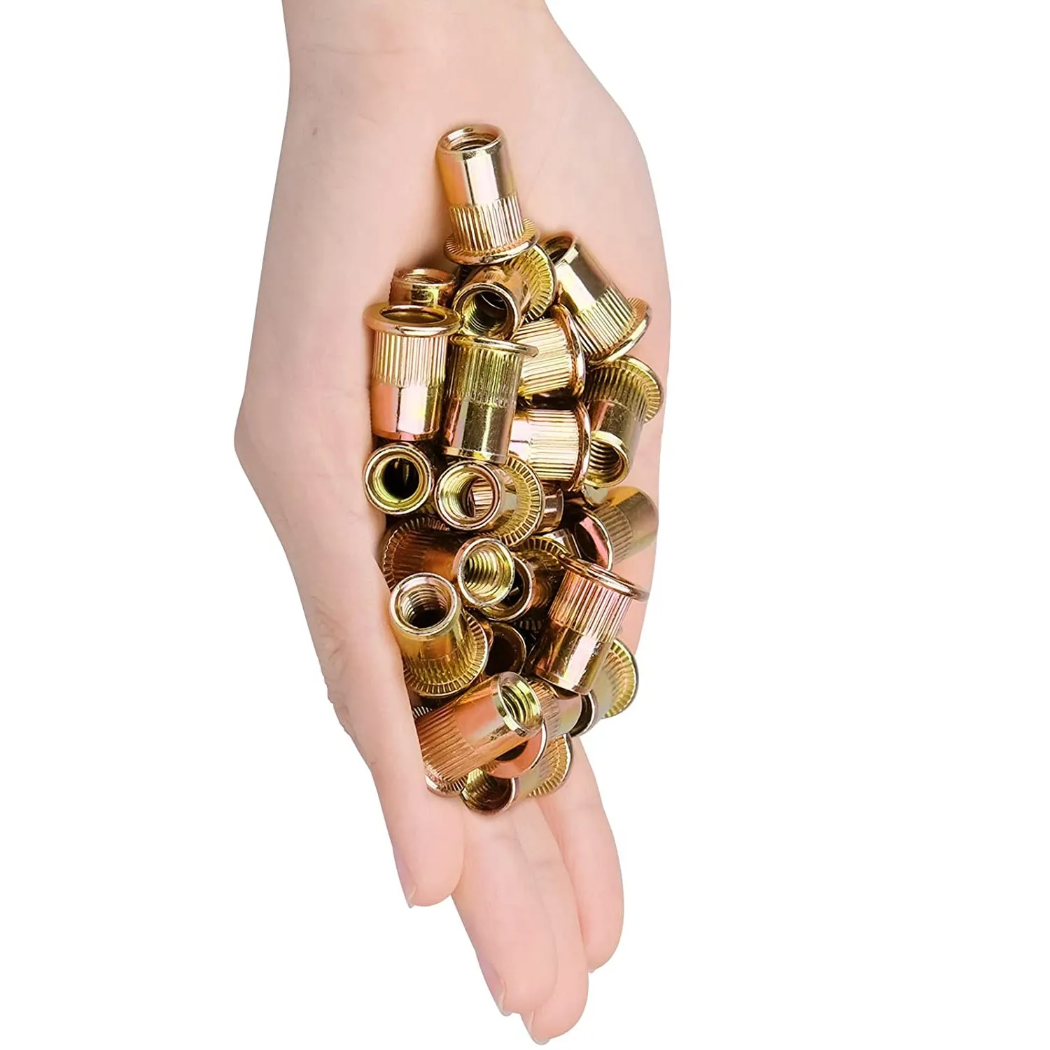 New Arrival Nut Round Solid Aluminium Rivet Flat Head Semi Tubular 3X17mm