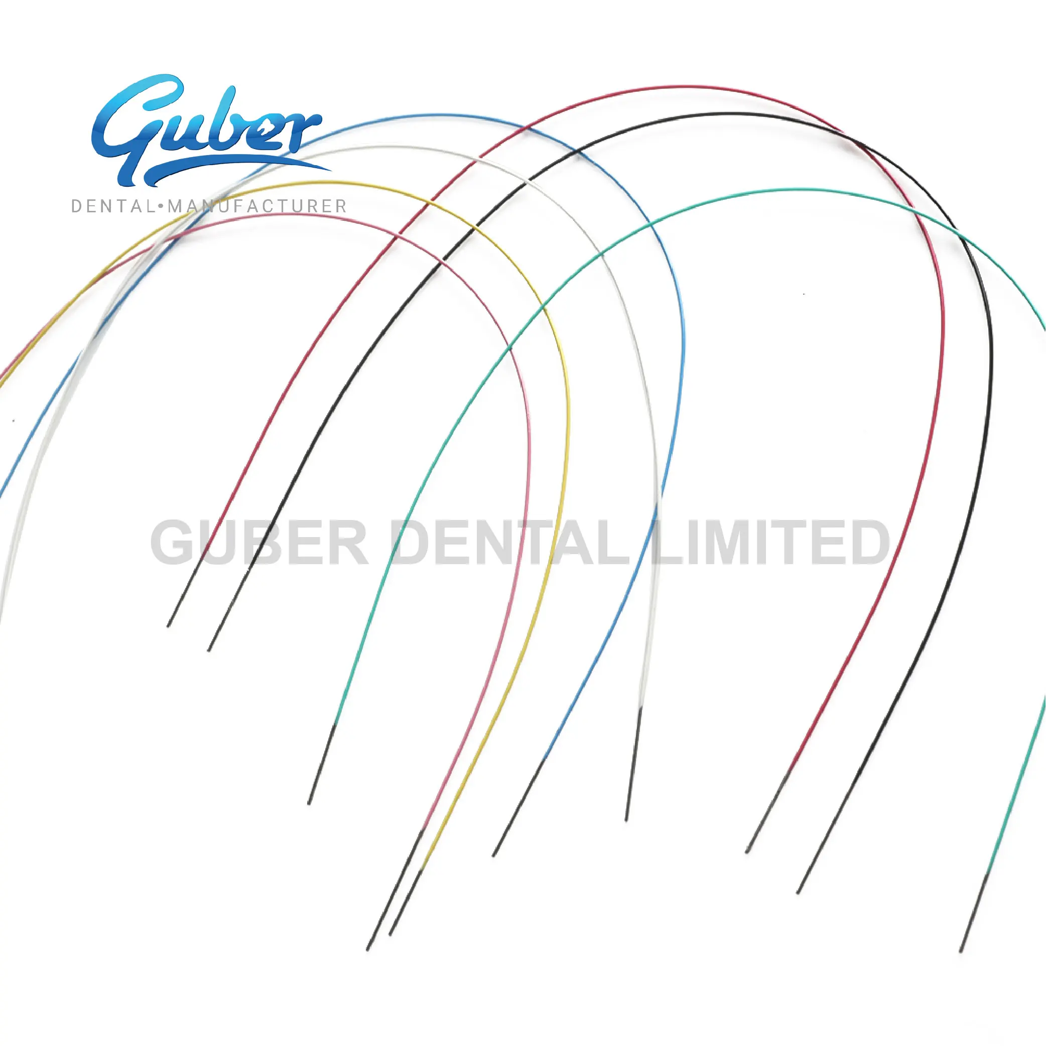 Guber Factory Dental colorful TMA Cooper archwire orthodontic wires niti thermal super elastic arch wire braces for teeth