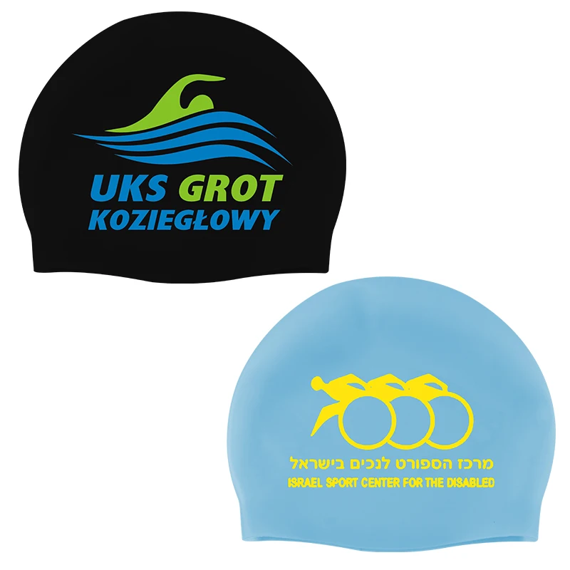 wholesale seamless silicone swim cap national caps with manufacturer price