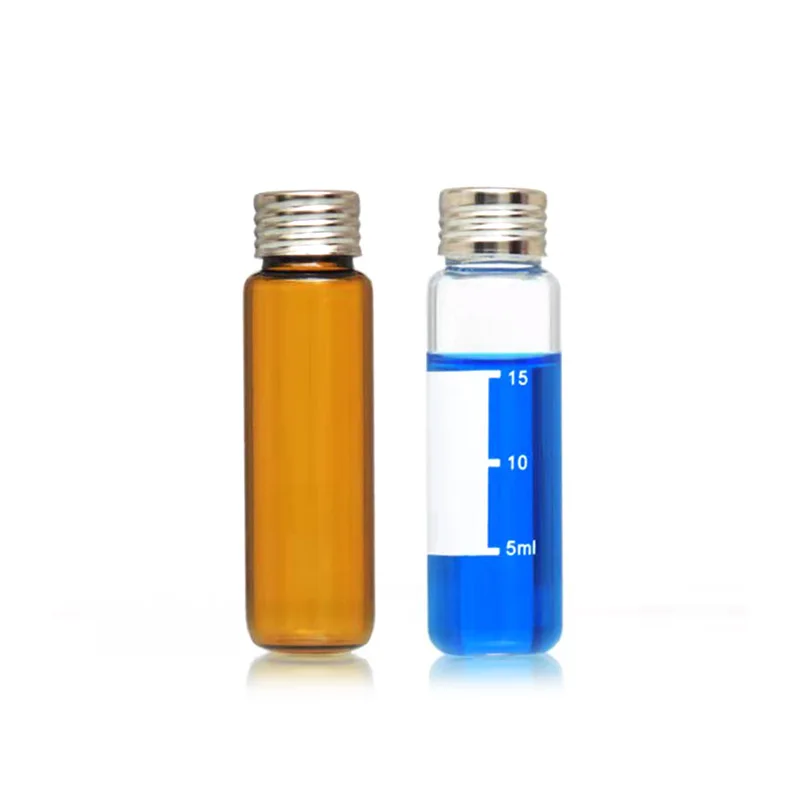 In stock Free Sample Certified LCMS GC 10cc 20cc Custom Logo Round-Flat Bottom Choromatography GC Headspace Vials