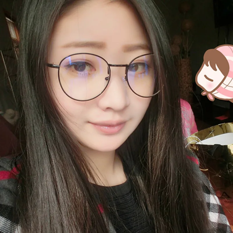 Circle vintage metal strong reading glasses prescription lenses 1296 readers semi rimless rectangle thin titanium eyeglasses