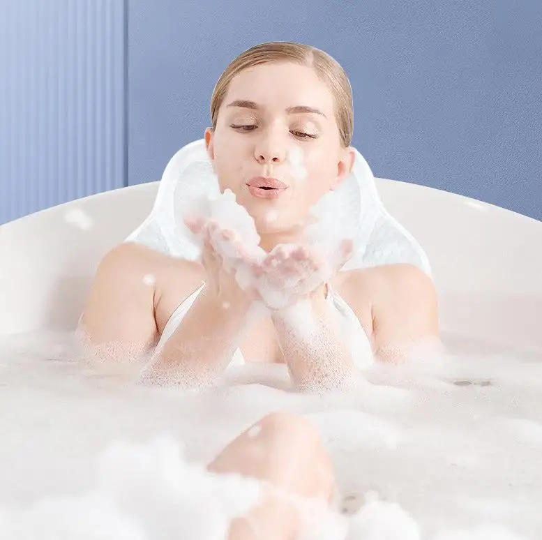 Washable bathtub pillow Hotel bathroom Suction pillow SPA headrest non-slip pillow for bath
