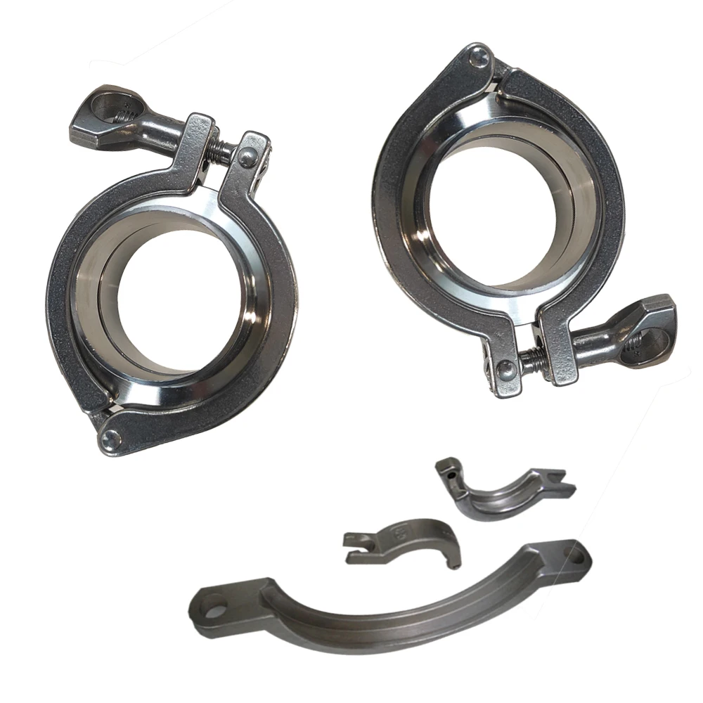 Precision casting 304 stainless steel sanitary ferrule fittings heavy duty Tri clover clamp